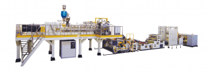 Twin șurub Dyer liber ventilat PET Sheet Extrusion Line